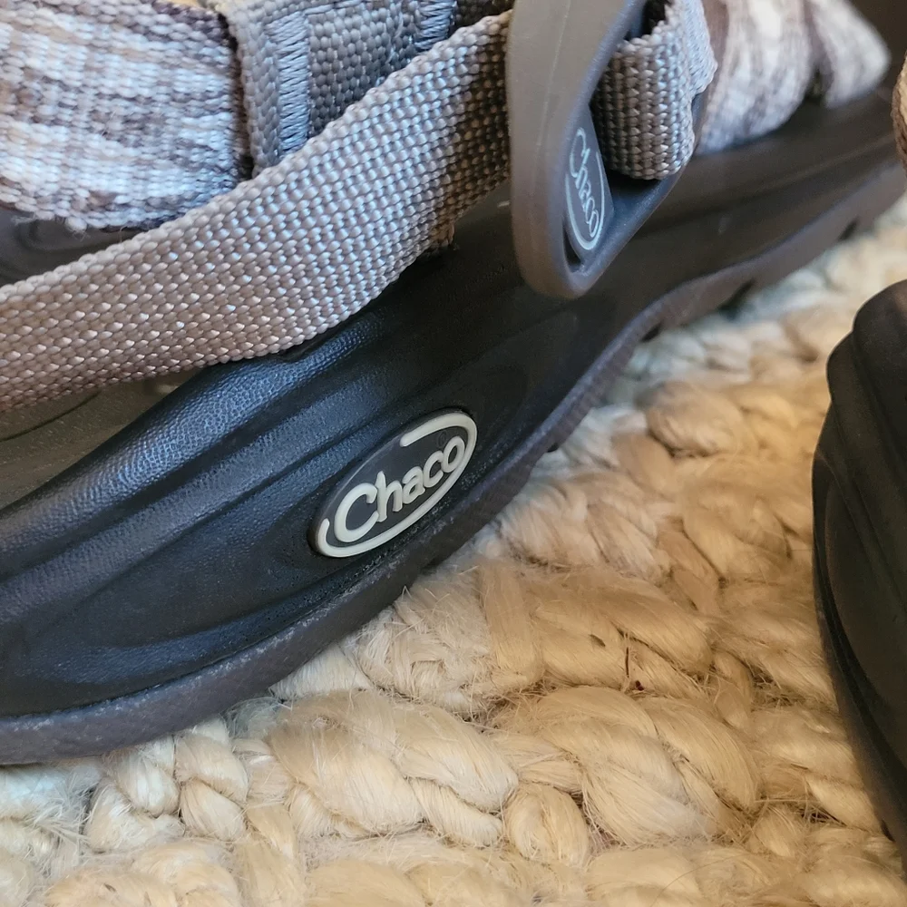 Chaco Women's Black Sandals with Light Purple Straps - Picture 11 of 14